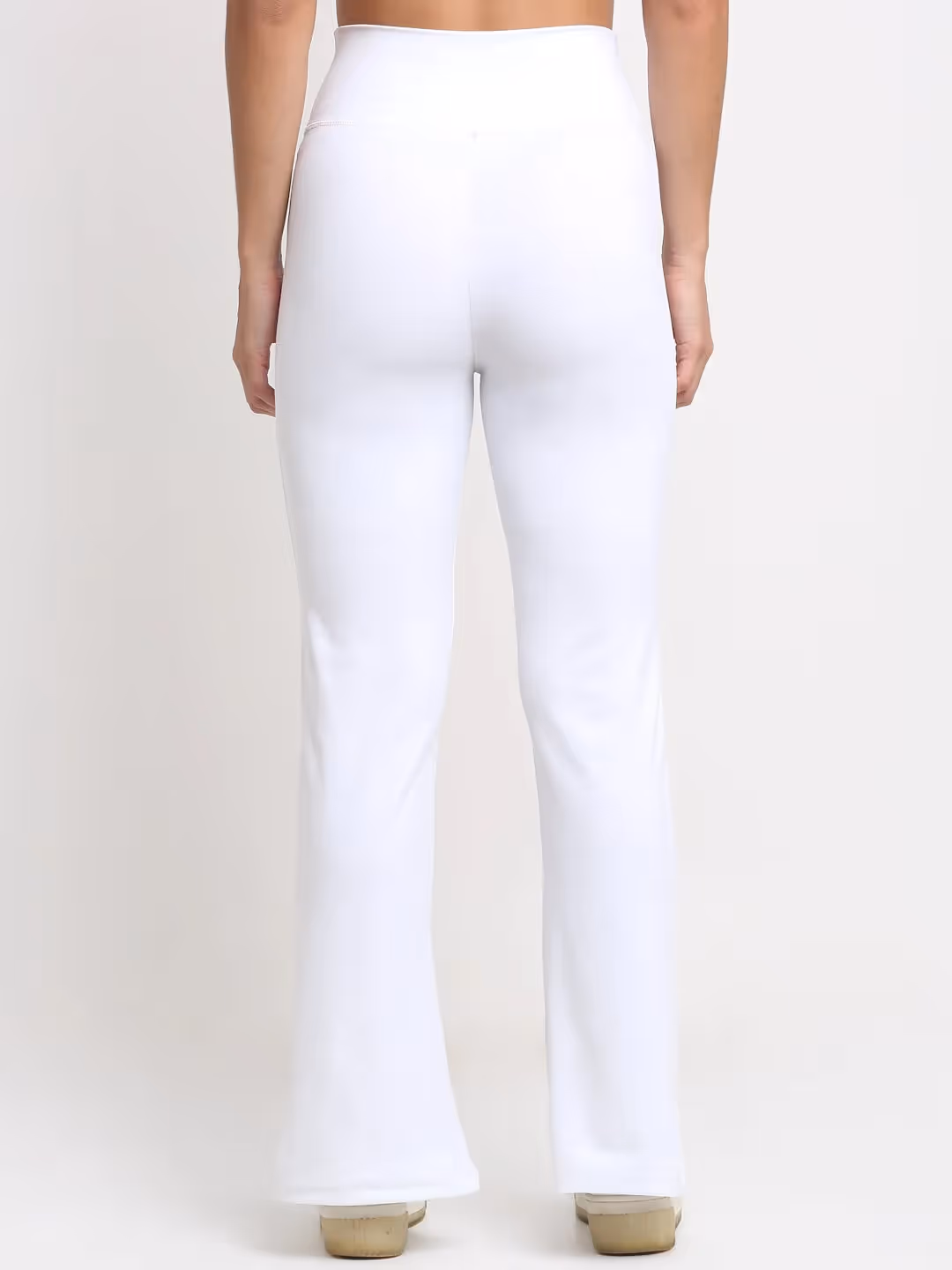 White High Waist Front Slit Yoga Pants  image 2