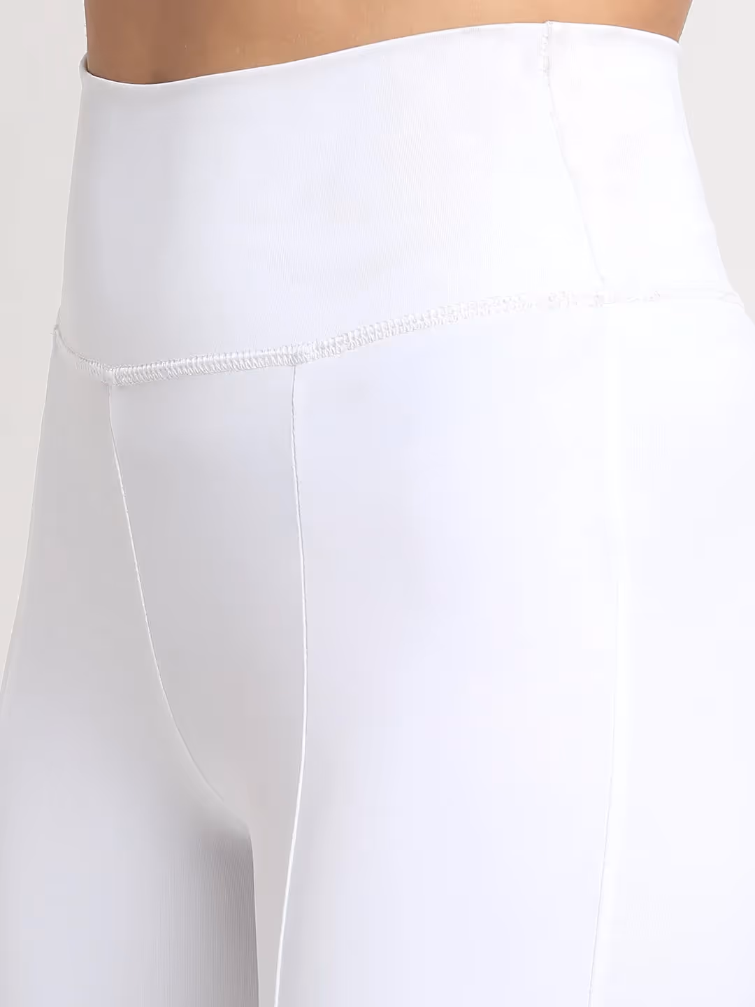 White High Waist Front Slit Yoga Pants  image 4