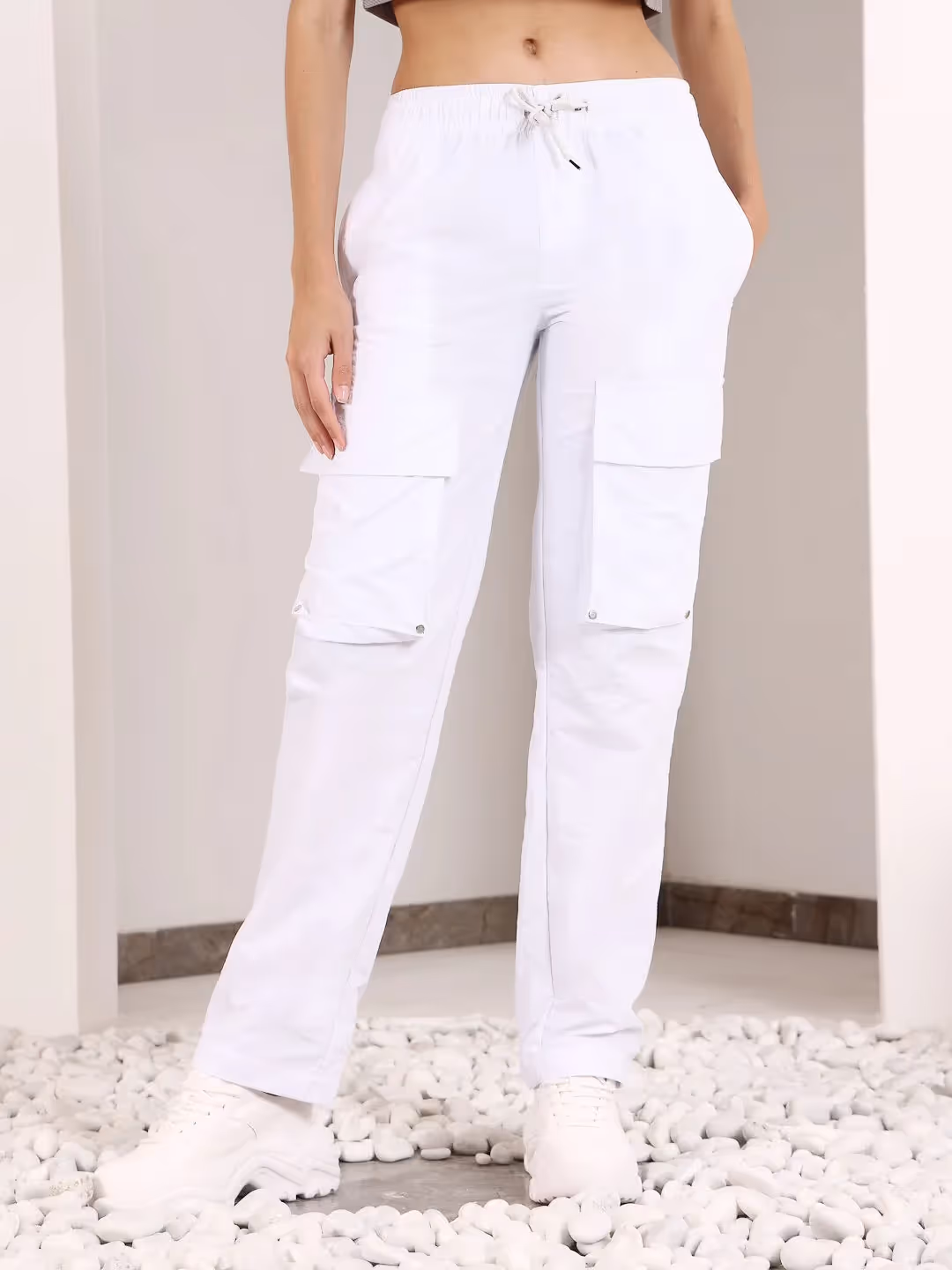 White Ripstop Front Pocket Cargos  image 2