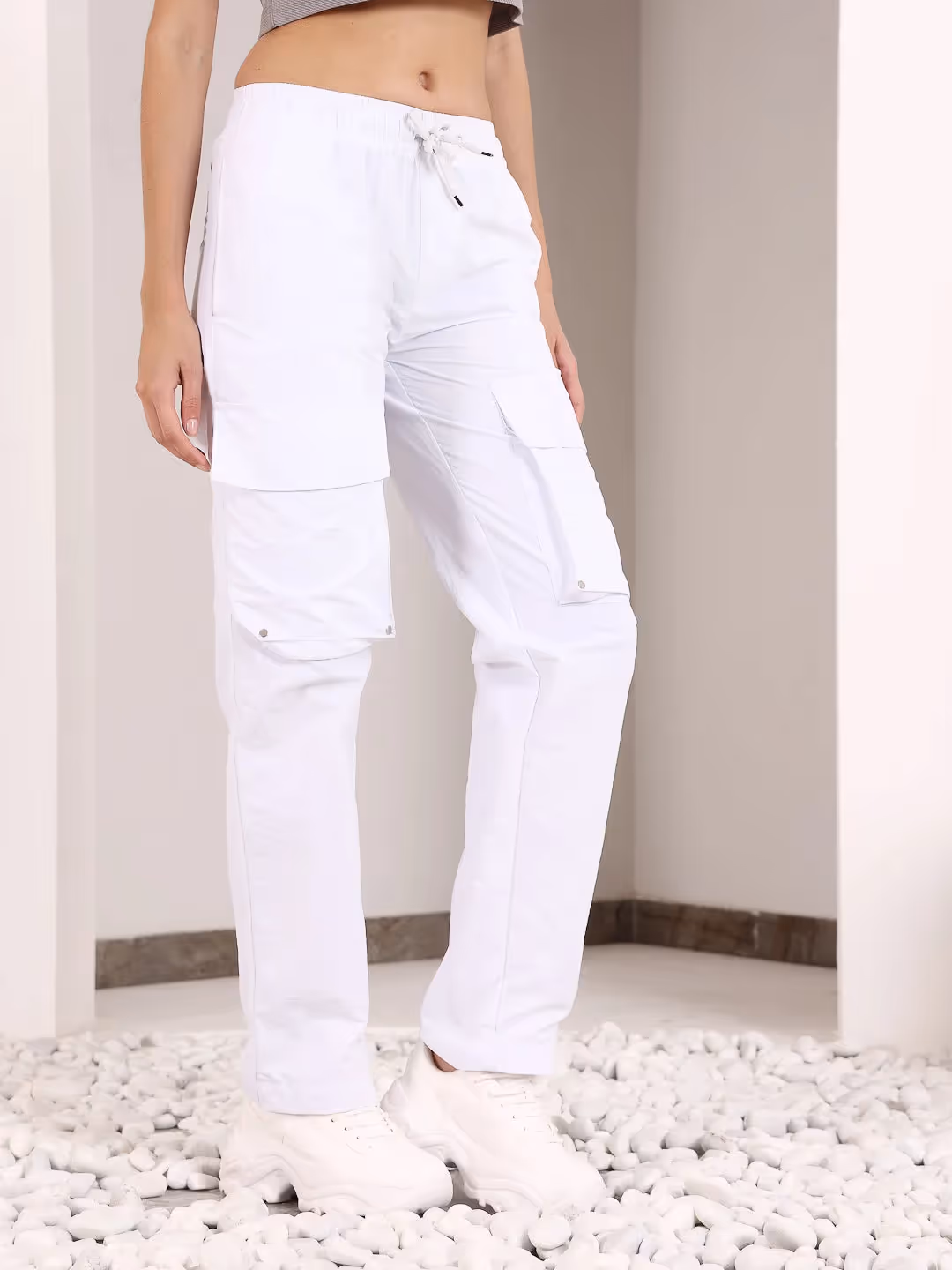 White Ripstop Front Pocket Cargos  image 4