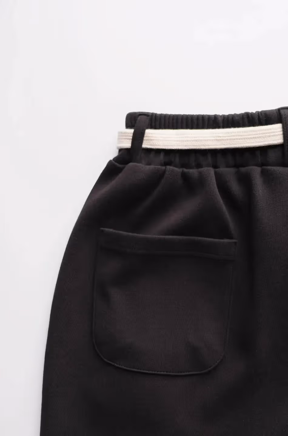 Wide Leg Pants With Cotton Belt image 5