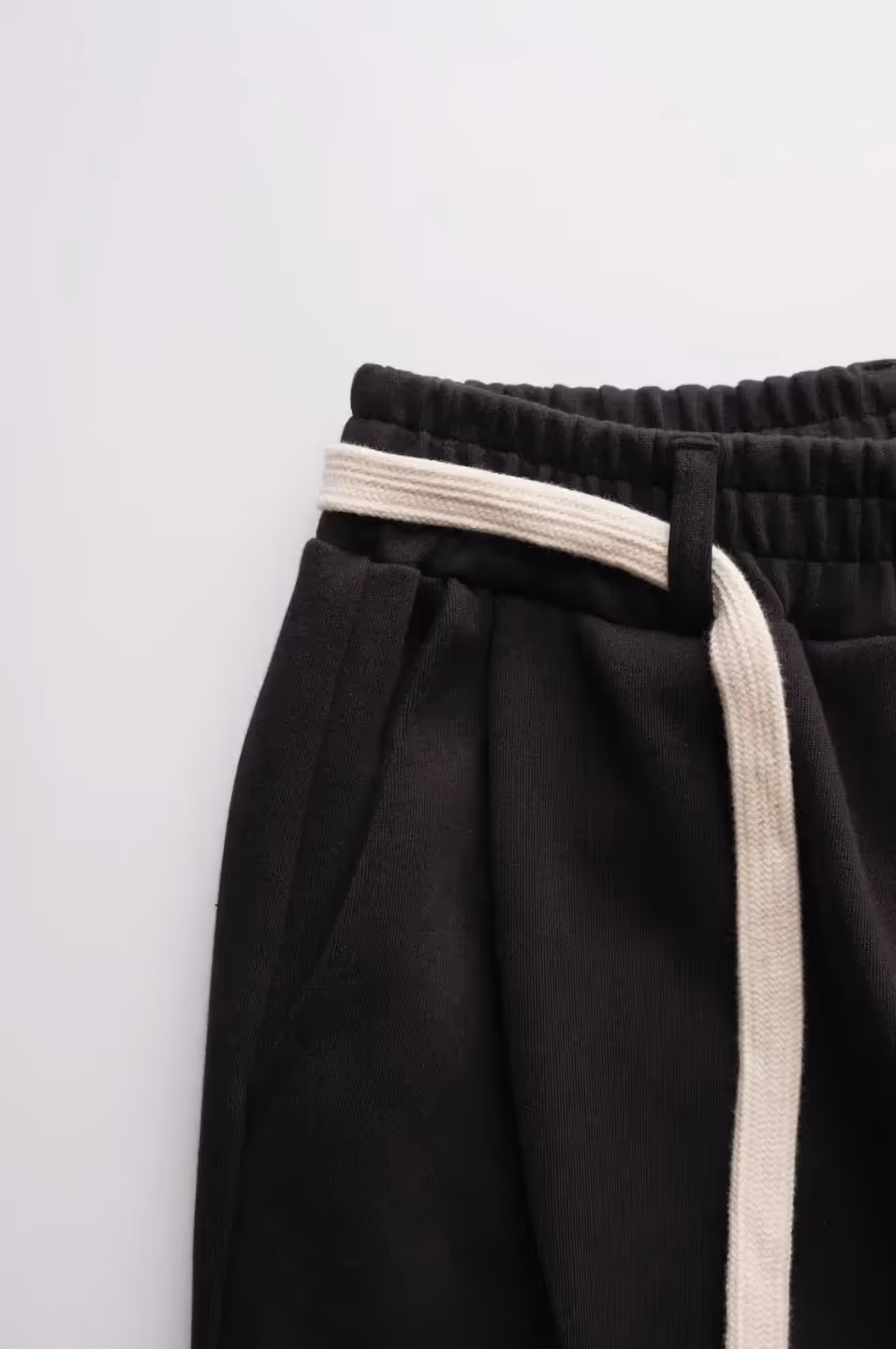 Wide Leg Pants With Cotton Belt image 6