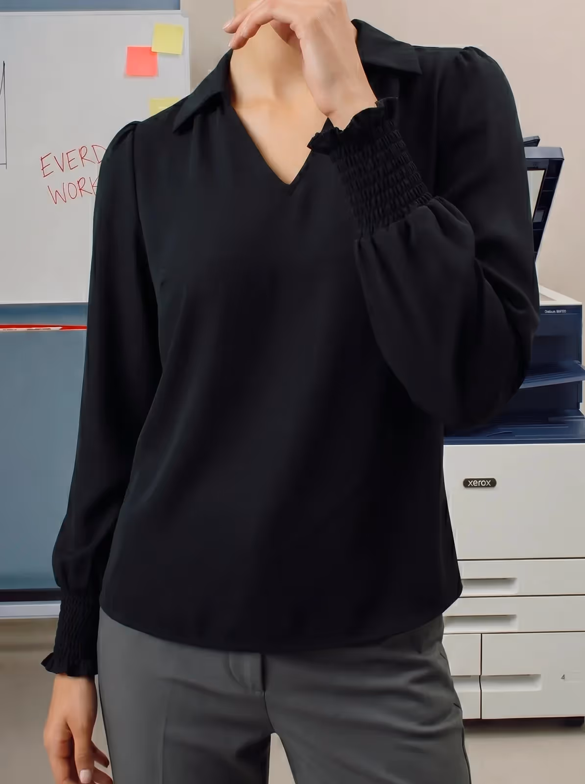 Wrinkle-Resistant Long Sleeve Work Shirt image 3
