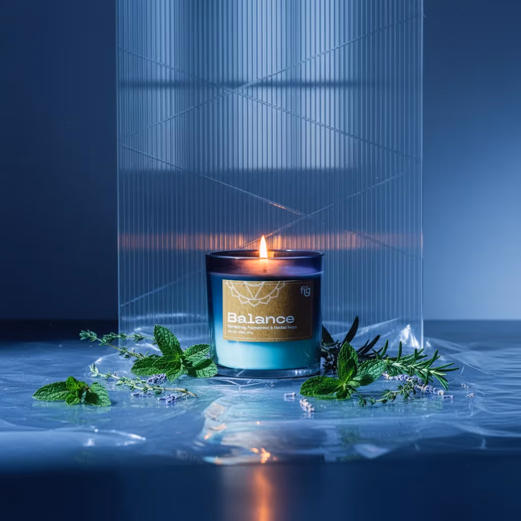 Balance Peppermint Scented Candle image 1