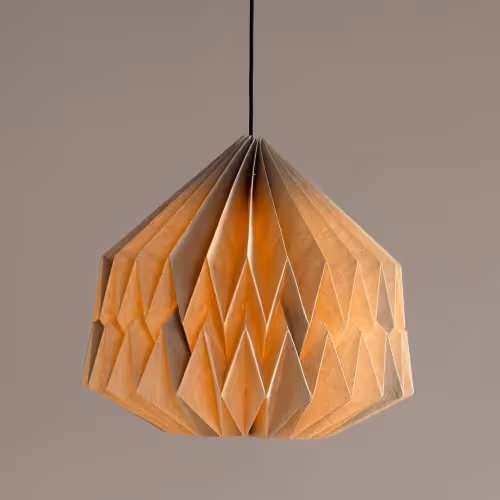 Big Pleat Linen Pendant Lamp image 1