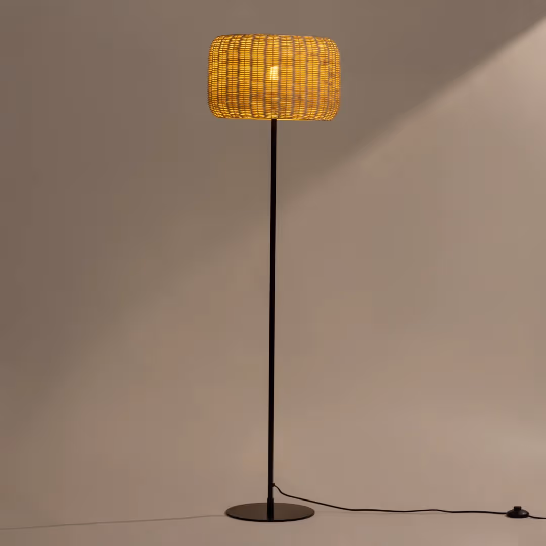 Bird's Nest Rattan Floor Lamp  image 1