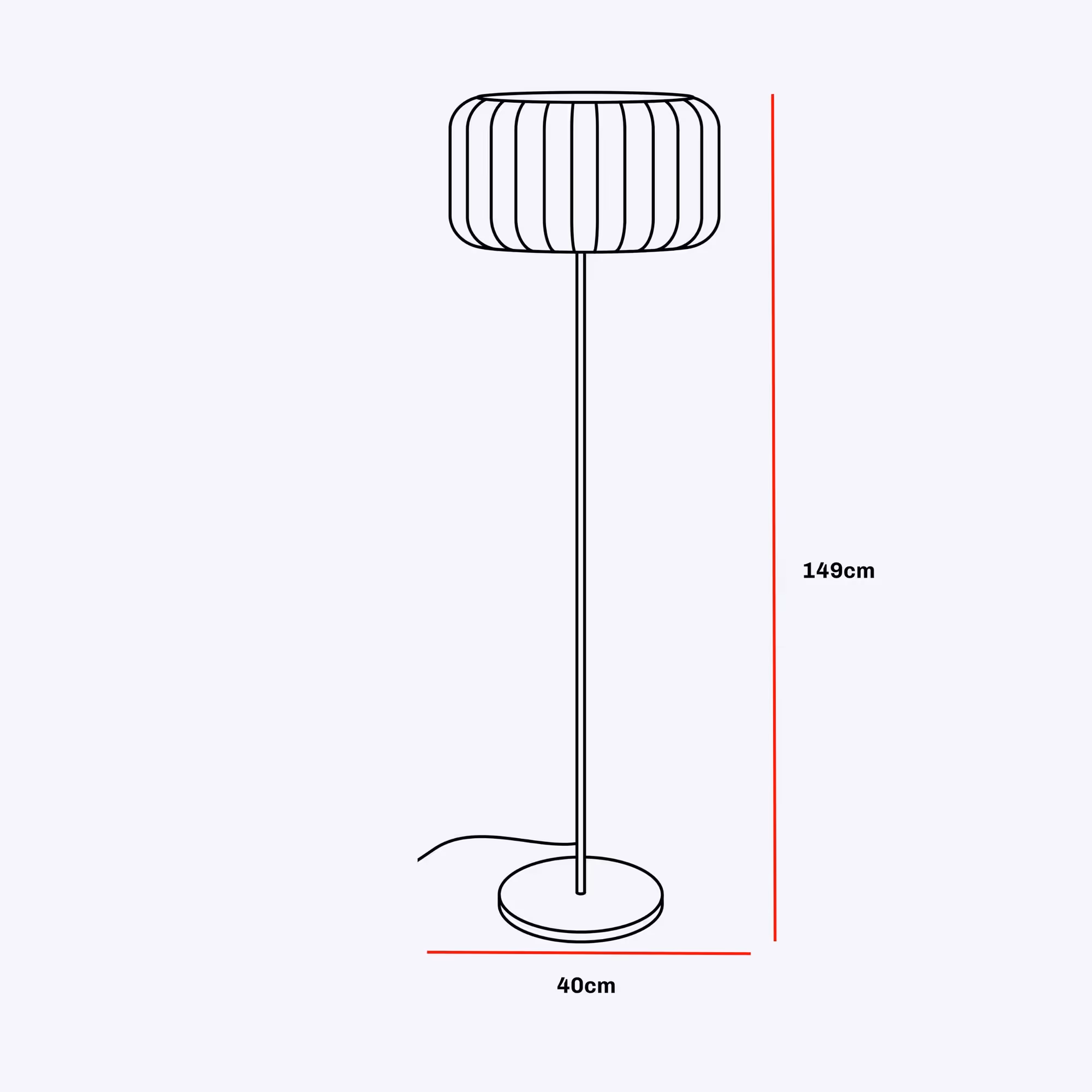 Bird's Nest Rattan Floor Lamp  image 12
