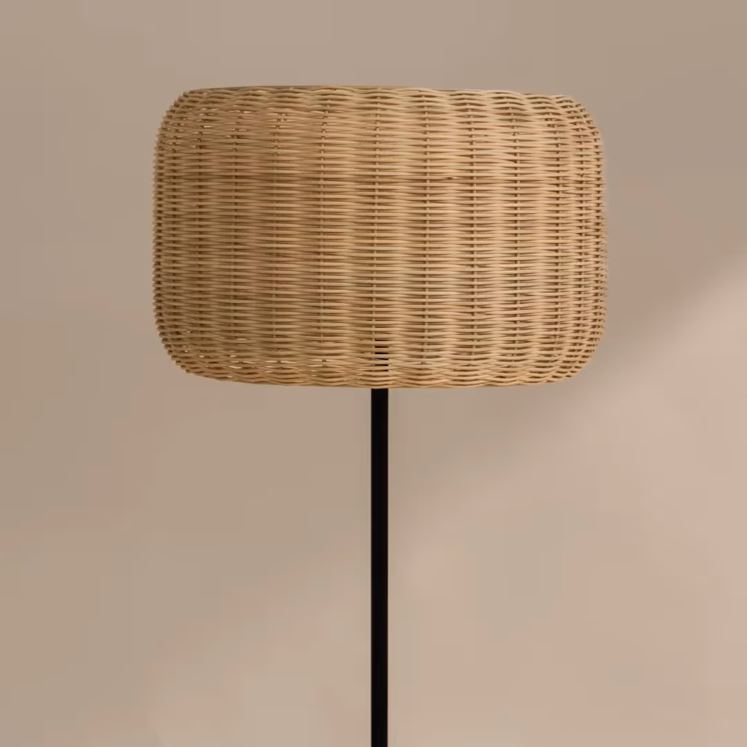 Bird's Nest Rattan Floor Lamp  image 3