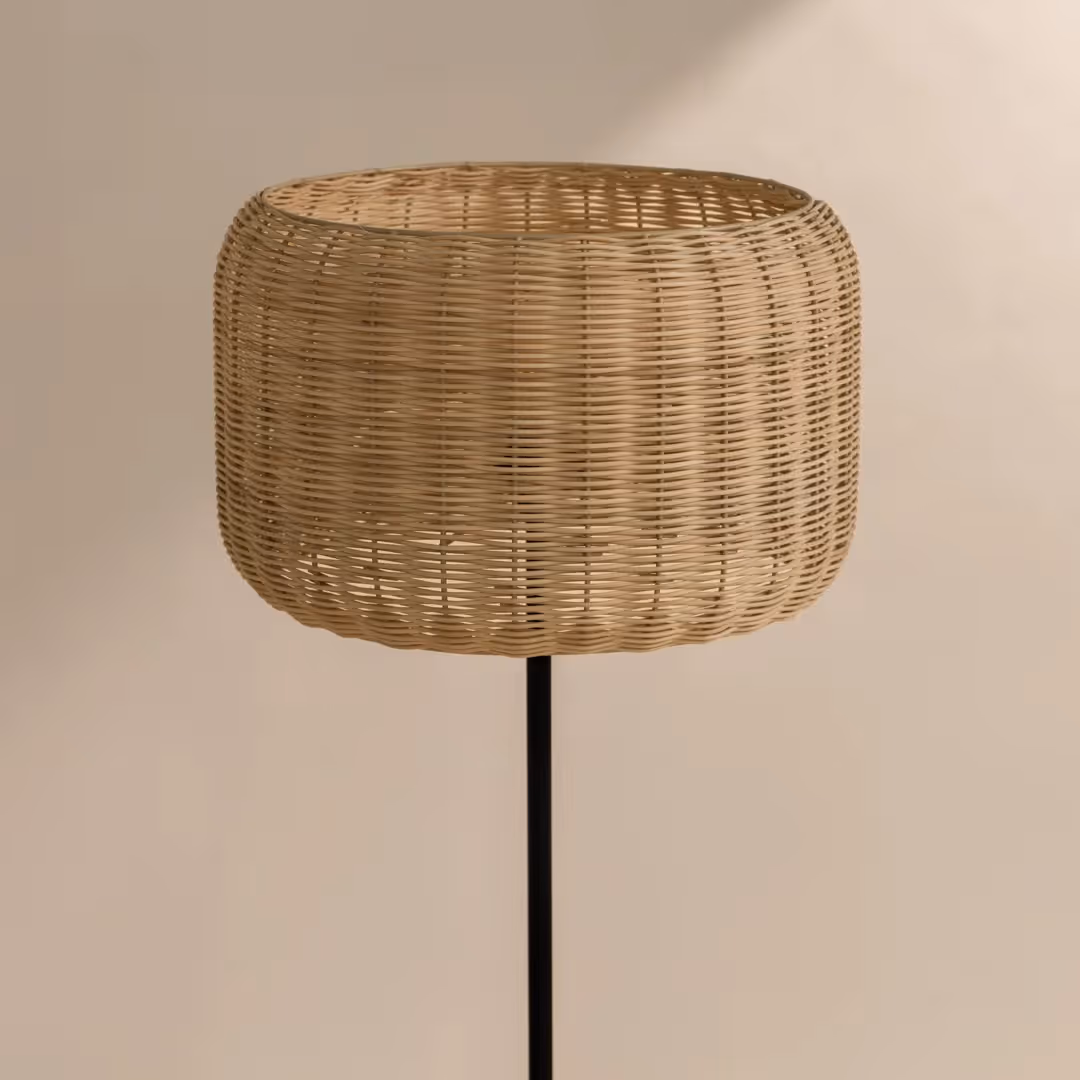 Bird's Nest Rattan Floor Lamp  image 6