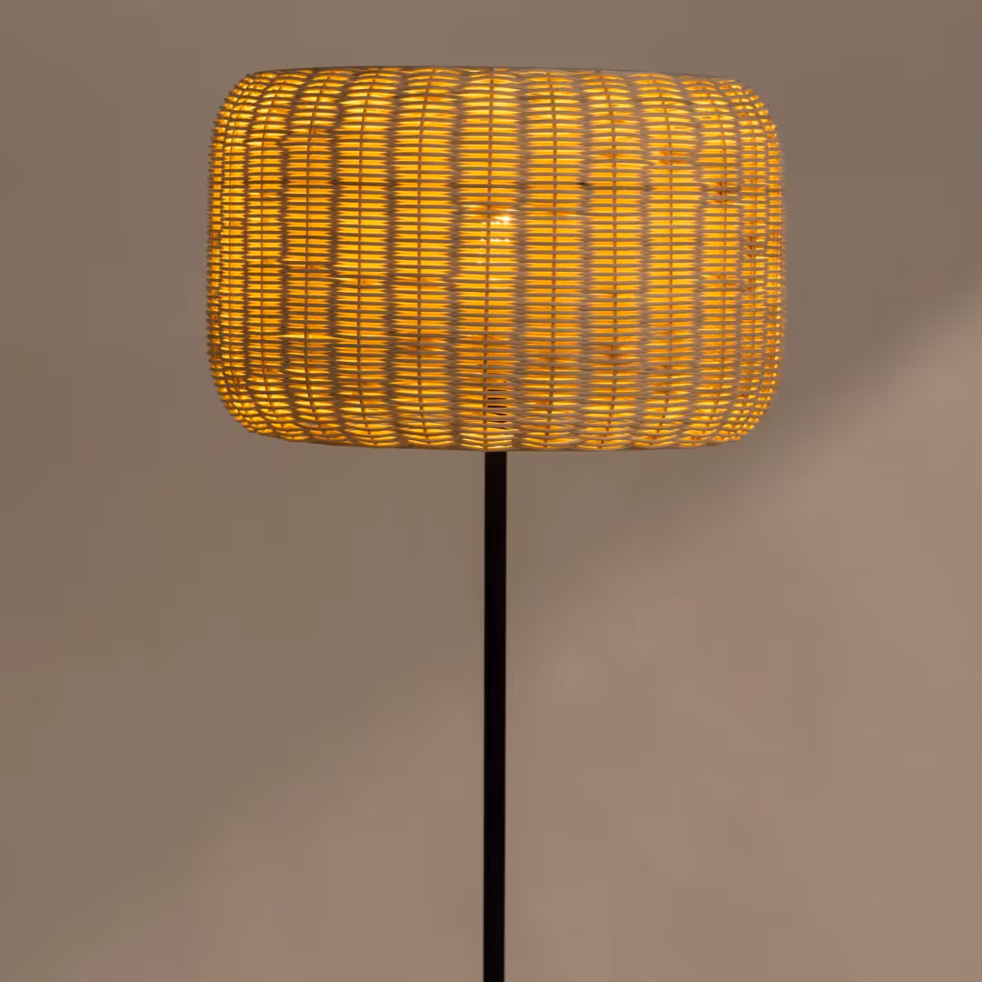 Bird's Nest Rattan Floor Lamp  image 7
