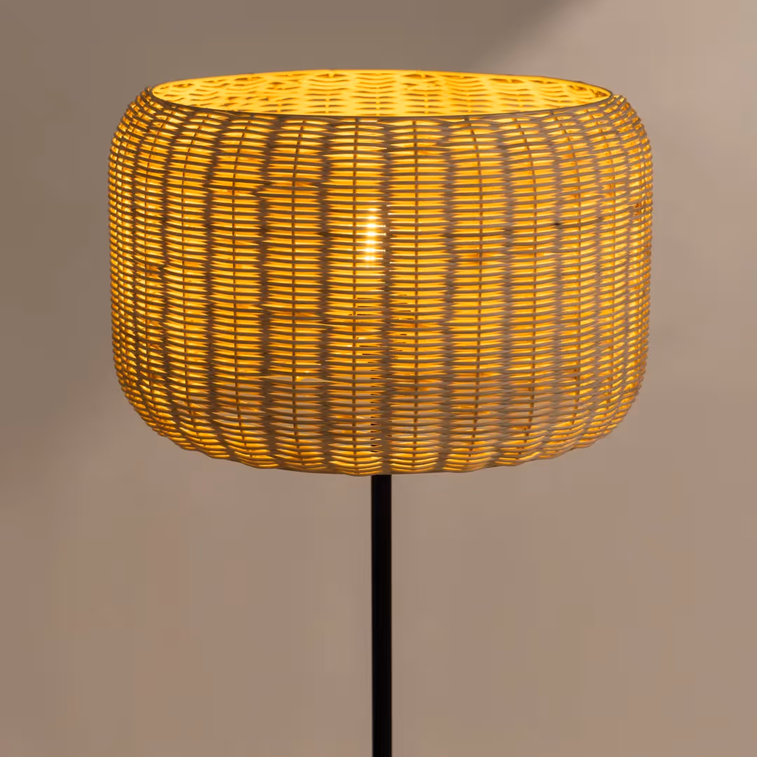 Bird's Nest Rattan Floor Lamp  image 8