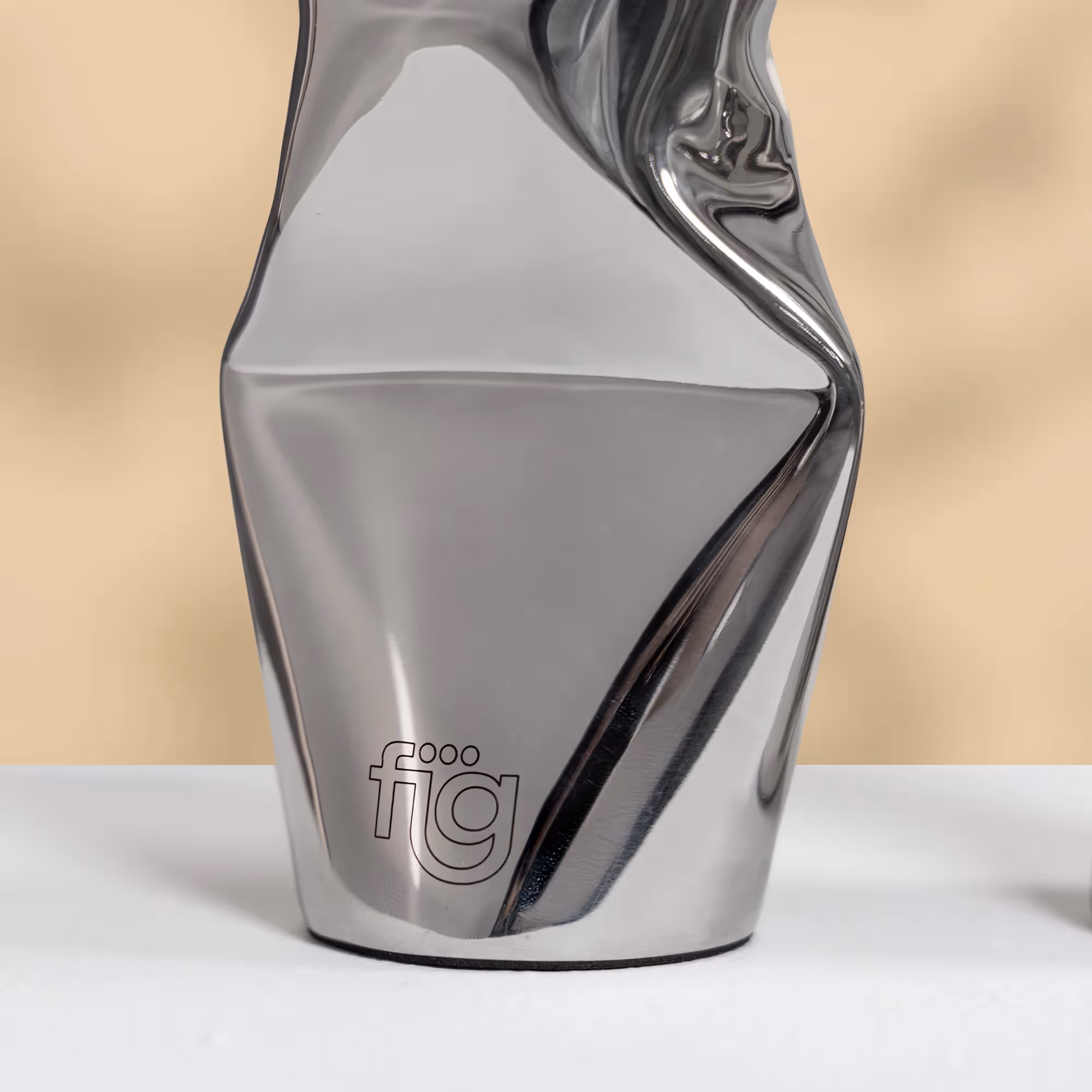 Chrome Dented Vases (Set of 2) — image 3
