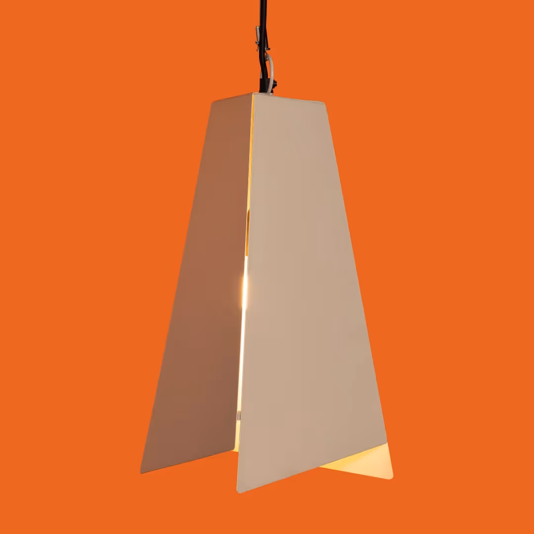 FIG Living Fold Delta Pendant Lamp - Beige - photo 2 of 10