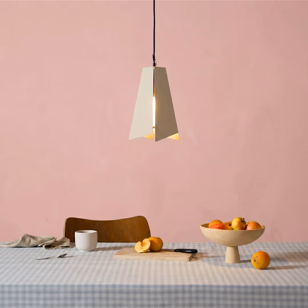 FIG Living Fold Delta Pendant Lamp - Beige - photo 5 of 10