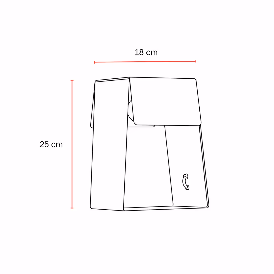 Fold Trapezium Table Lamp - Tangerine image 9