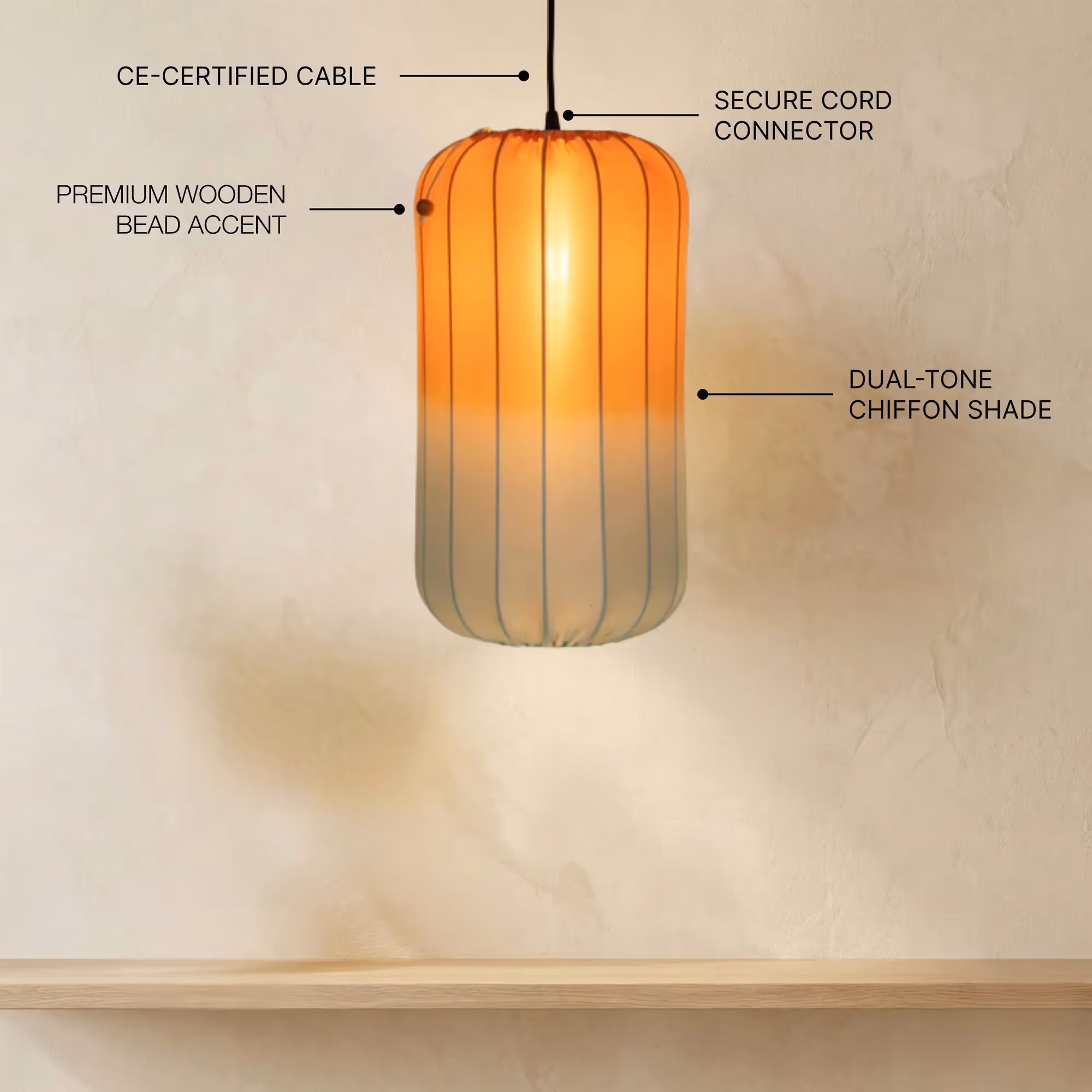 Horizon Collection Long Pendant Lamp image 6