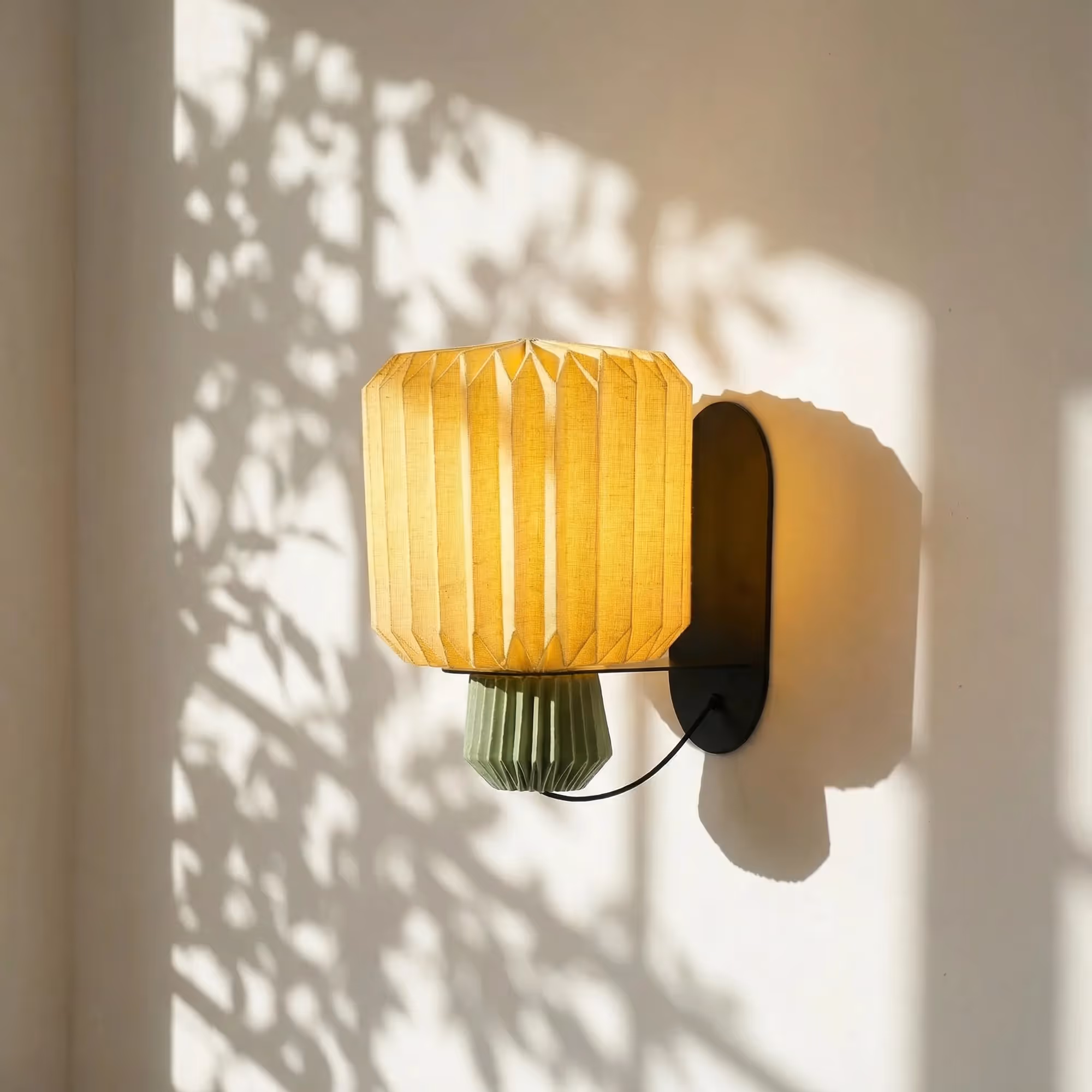 Lumi Fold Sconce Linen Wall Lamp image 1