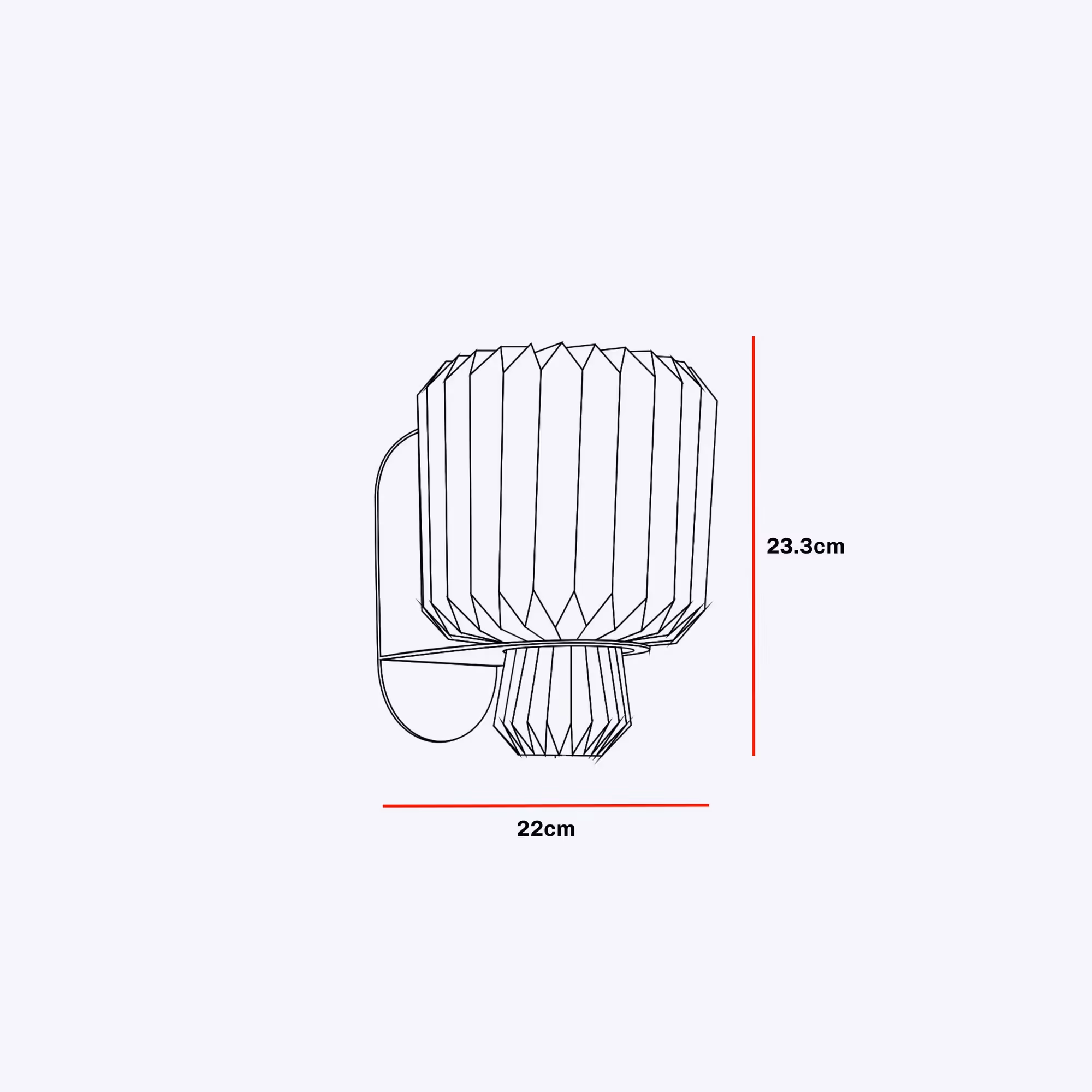 Lumi Fold Sconce Linen Wall Lamp image 10