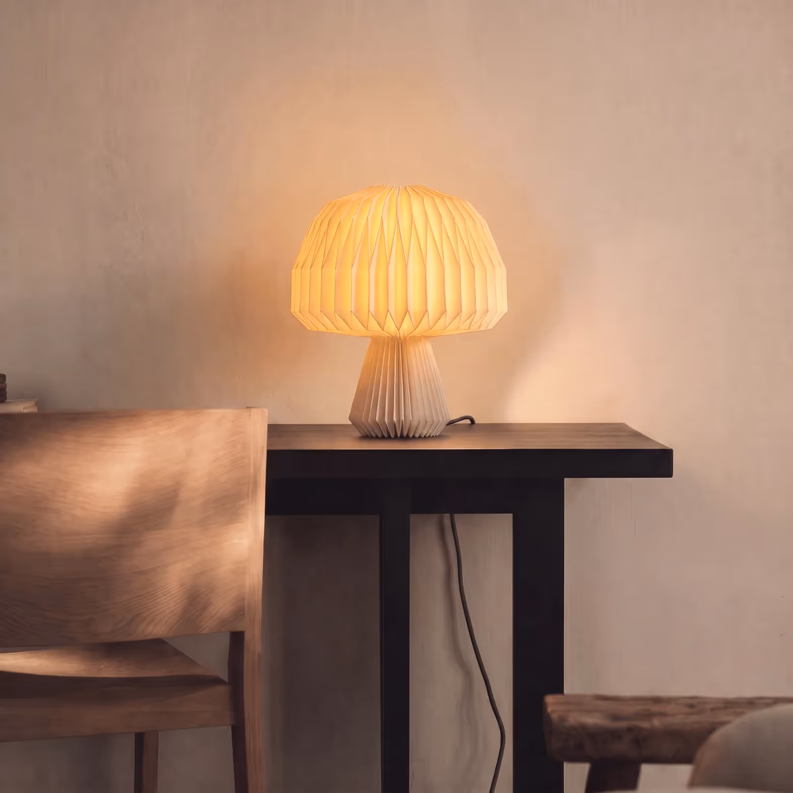 Mushroom Origami Table Lamp image 8