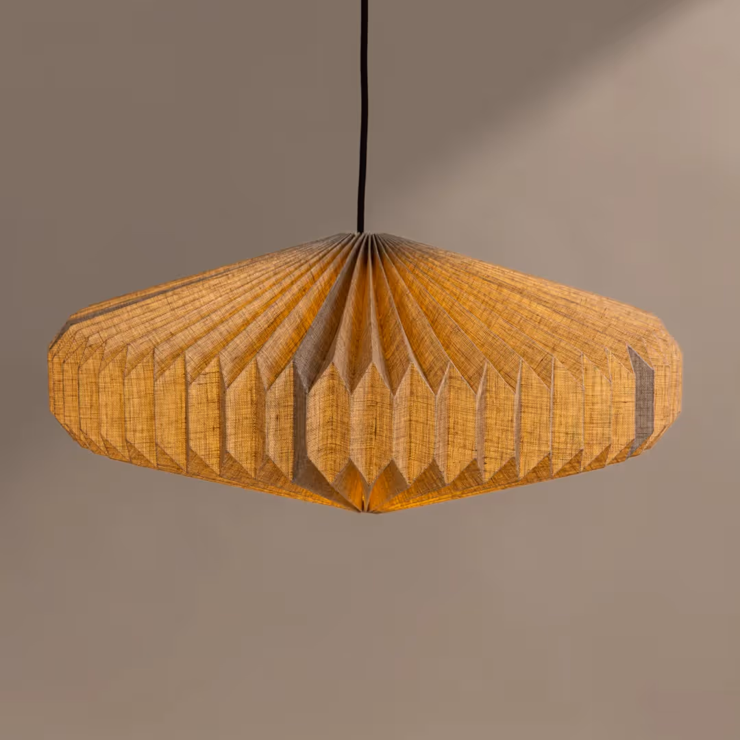 Oblong 2 Linen Pendant Lamp image 1