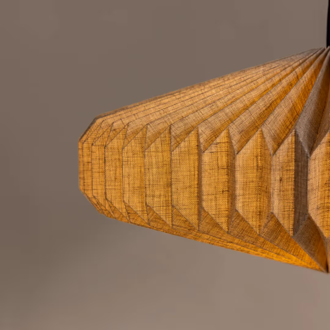 Oblong 2 Linen Pendant Lamp image 3