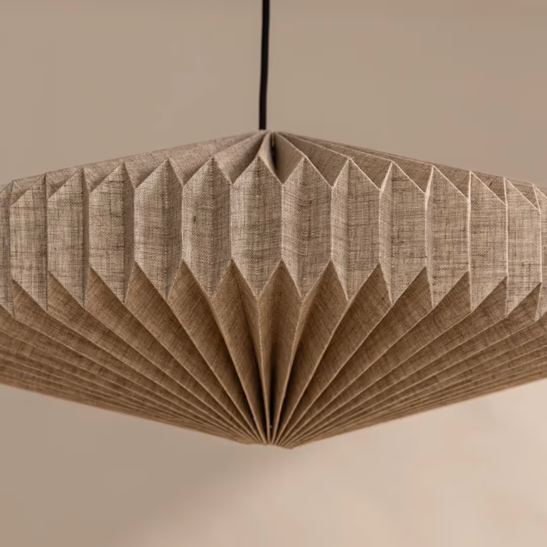 Oblong 2 Linen Pendant Lamp image 6