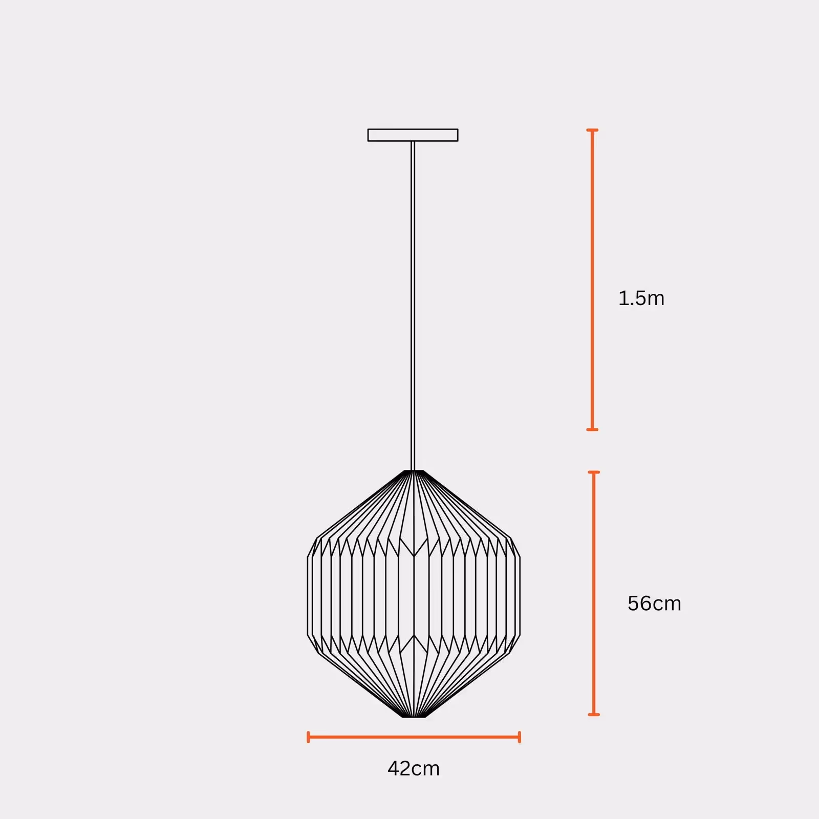 Oblong Pendant Lamp image 6