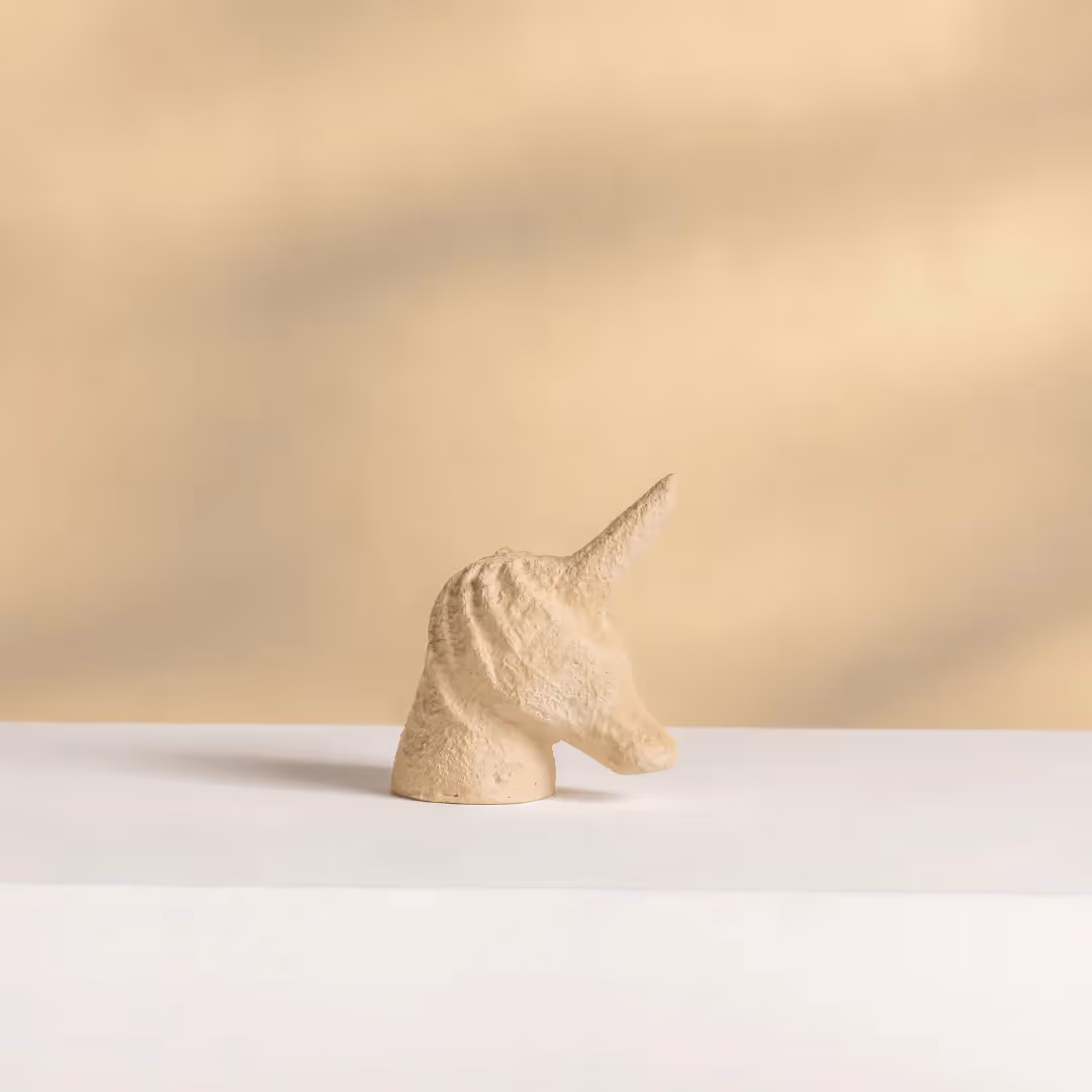 Unicorn Figurine in Beige image 1