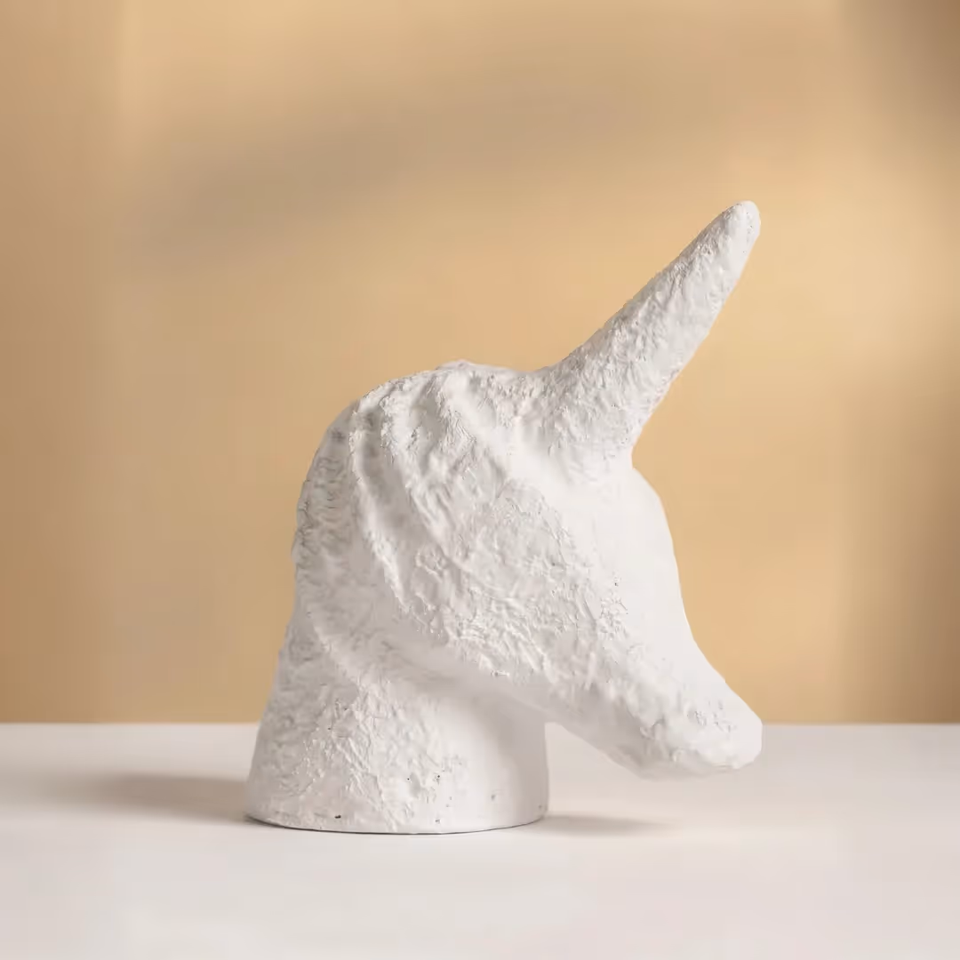 White Unicorn Figurine image 2