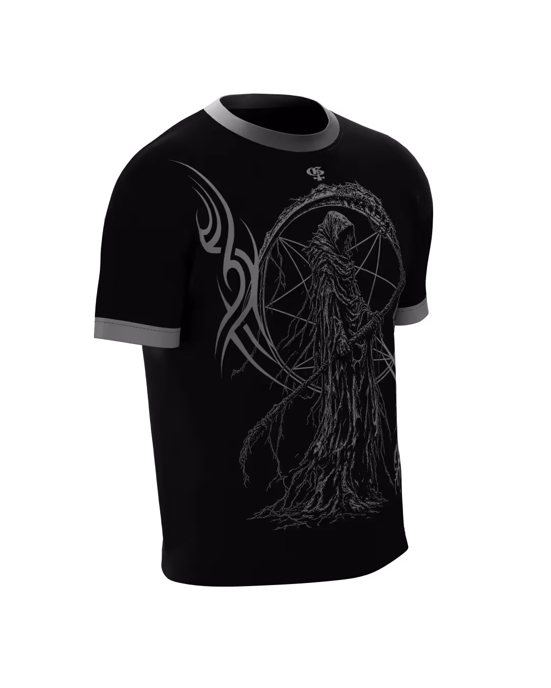 Agony Black Ringer T-Shirt image 4