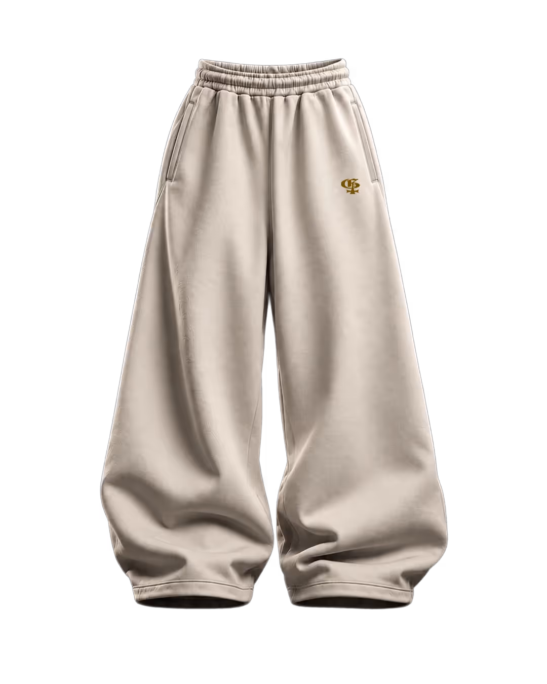 Basic Beige Baggy Pants  image 1