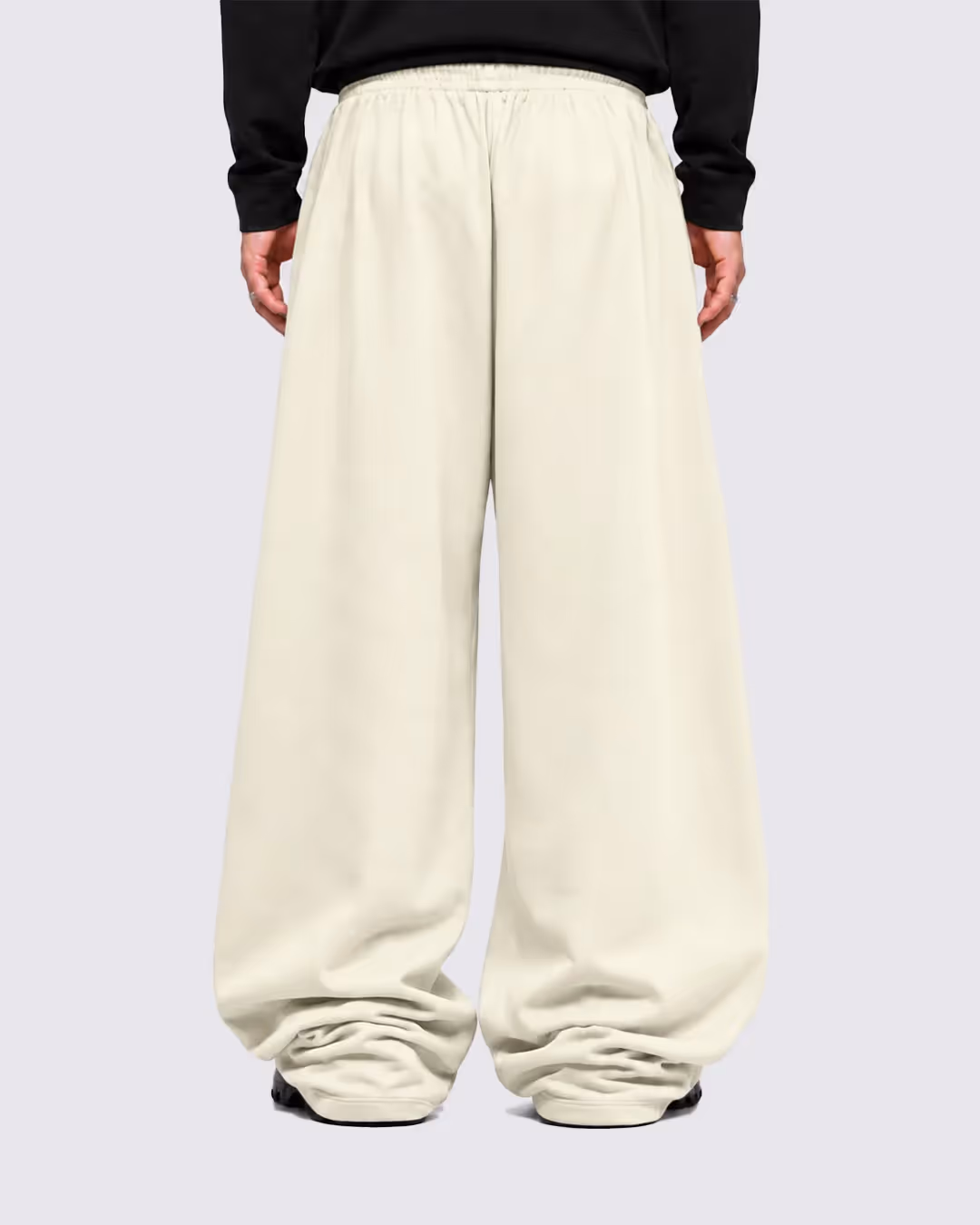 Basic Beige Baggy Pants image 6