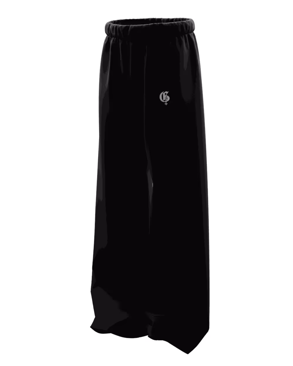 Basic Black Baggy Pants image 17