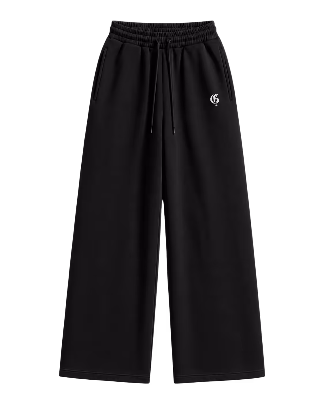 Basic Black Baggy Pants image 19