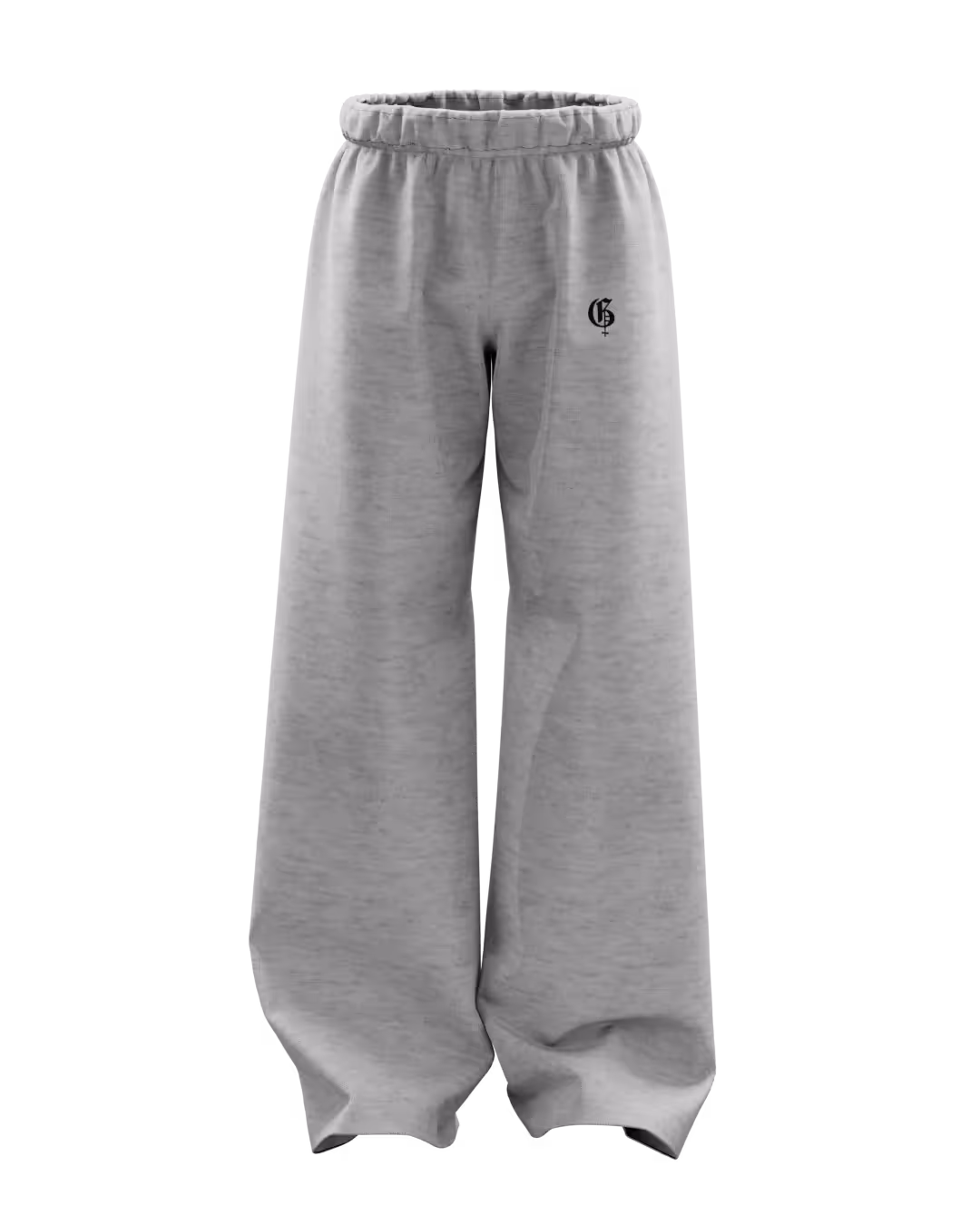 Basic Grey Baggy Pants image 13