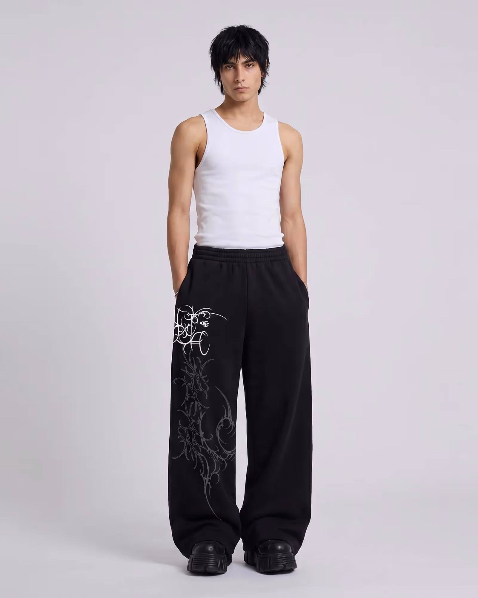 Beast Black Baggy Pants image 2