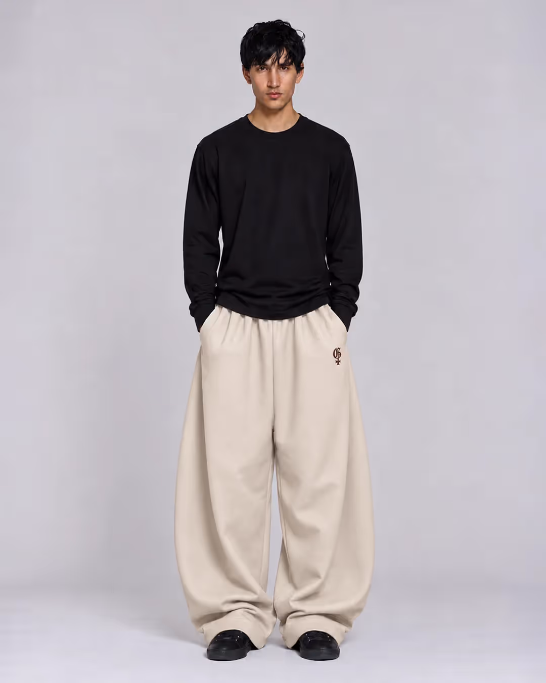 Beige Balloon Pants image 3