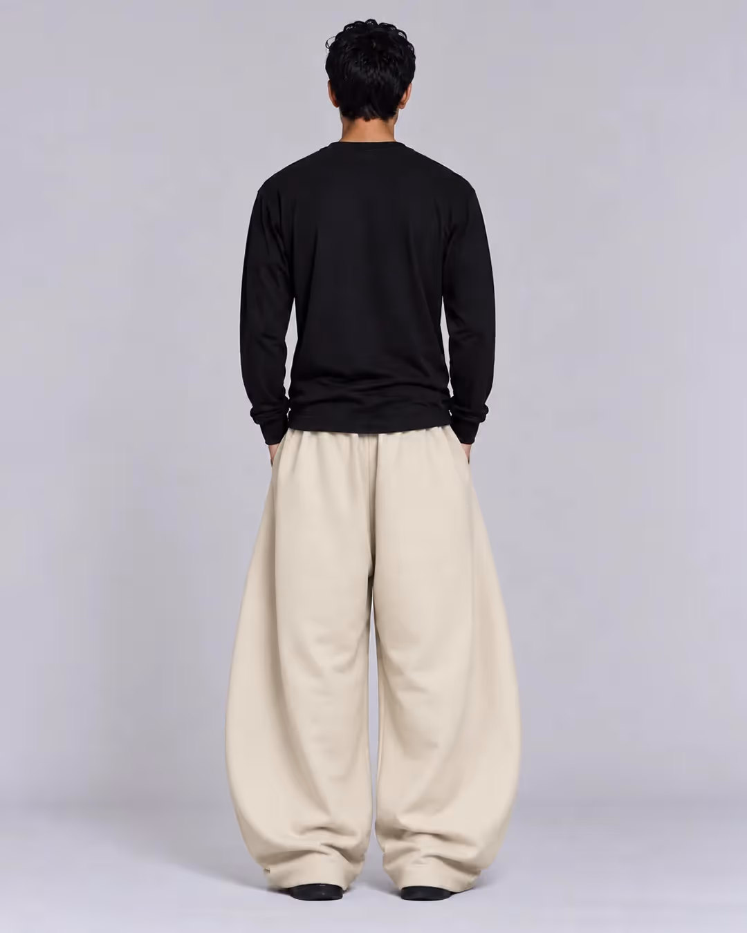 Beige Balloon Pants image 6