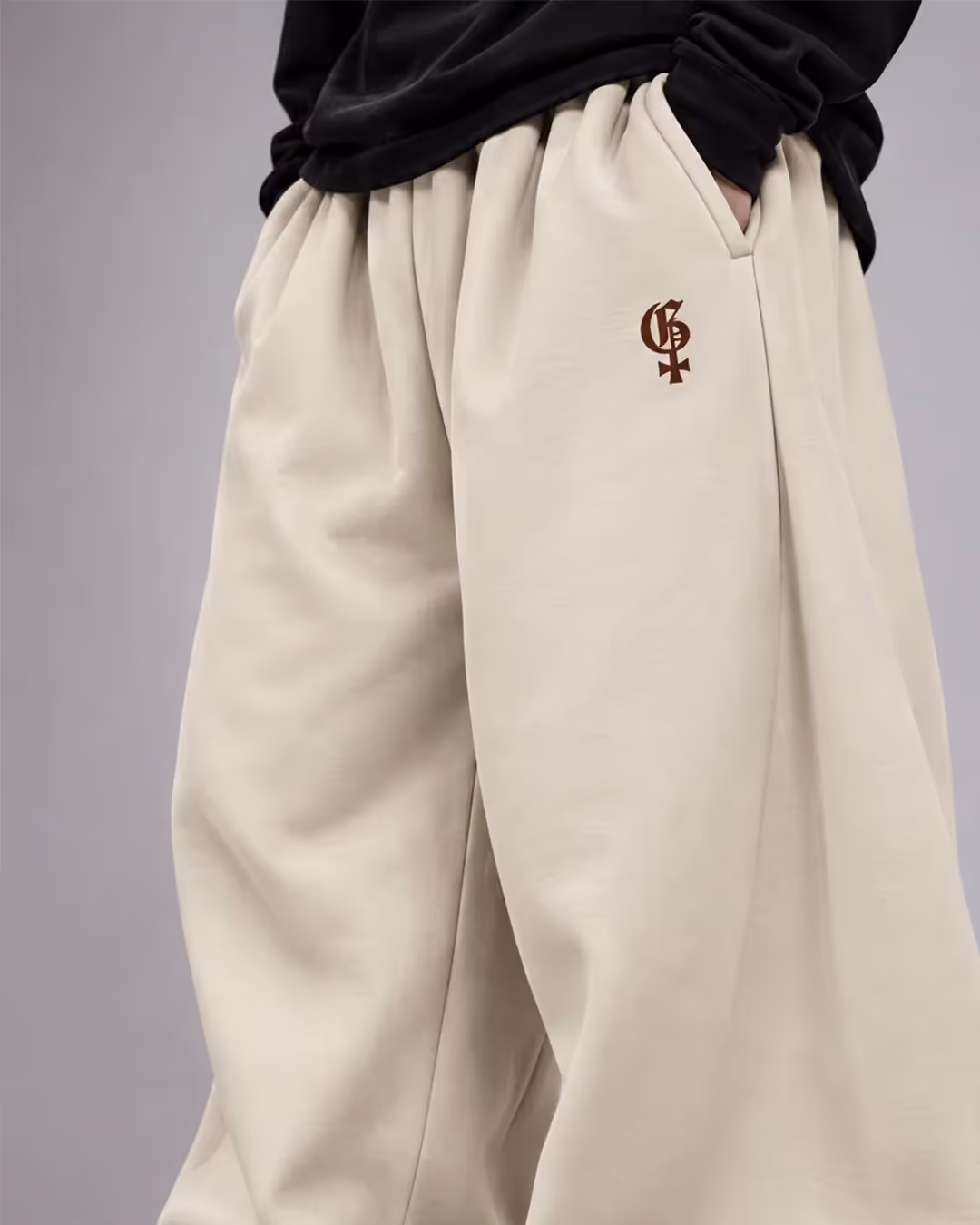 Beige Balloon Pants image 7