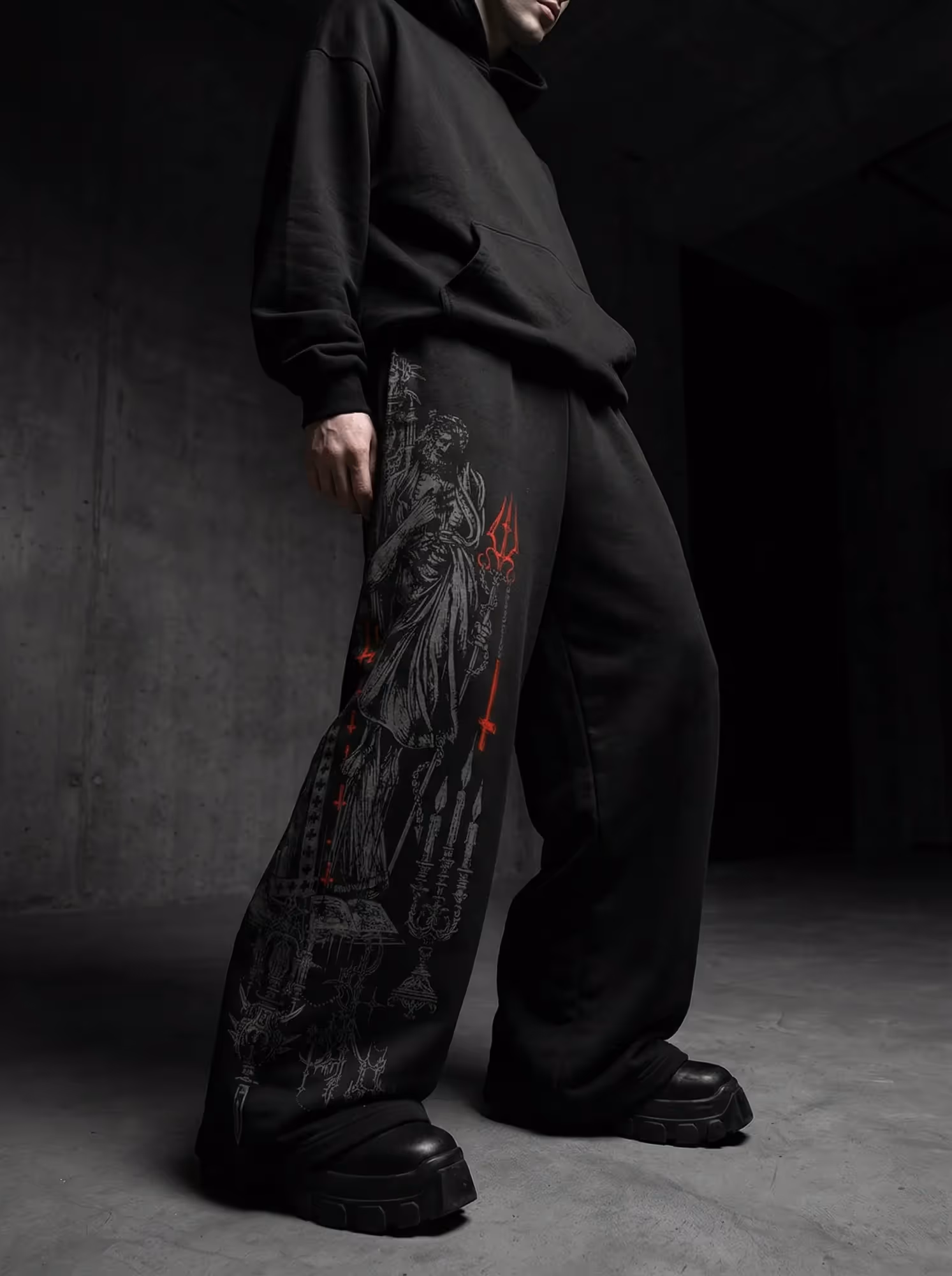 Bleed Black Baggy Pants image 3