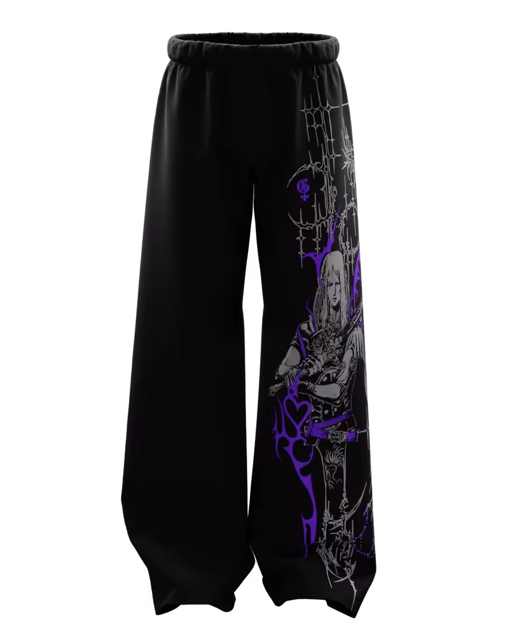 Bruise Black Baggy Pants image 1