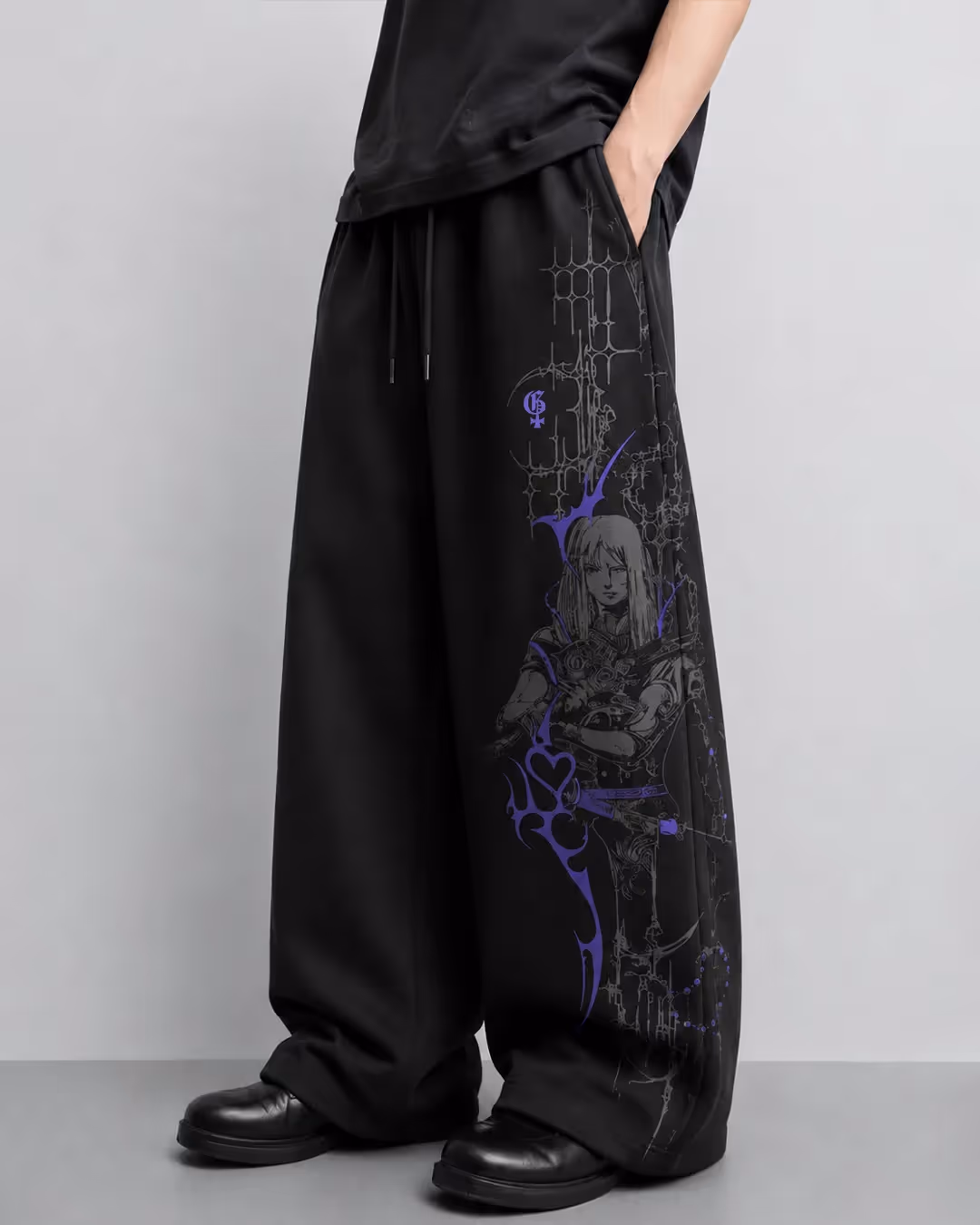 Bruise Black Baggy Pants image 2