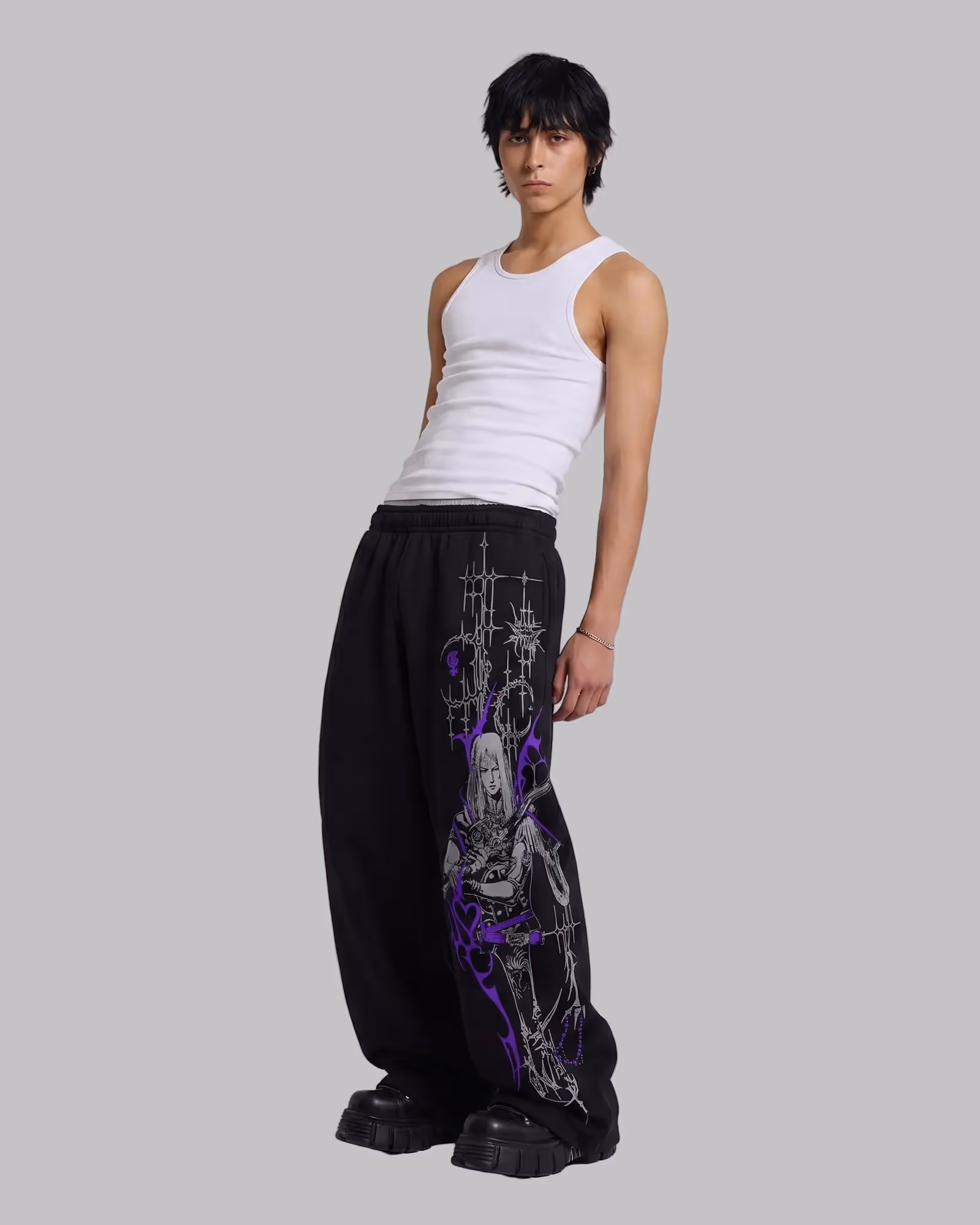 Bruise Black Baggy Pants image 3