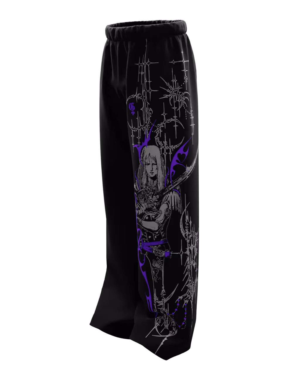 Bruise Black Baggy Pants image 4