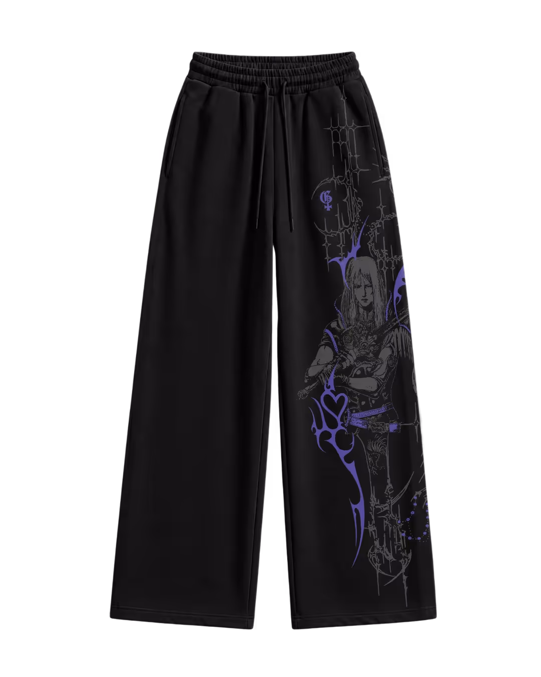 Bruise Black Baggy Pants image 6