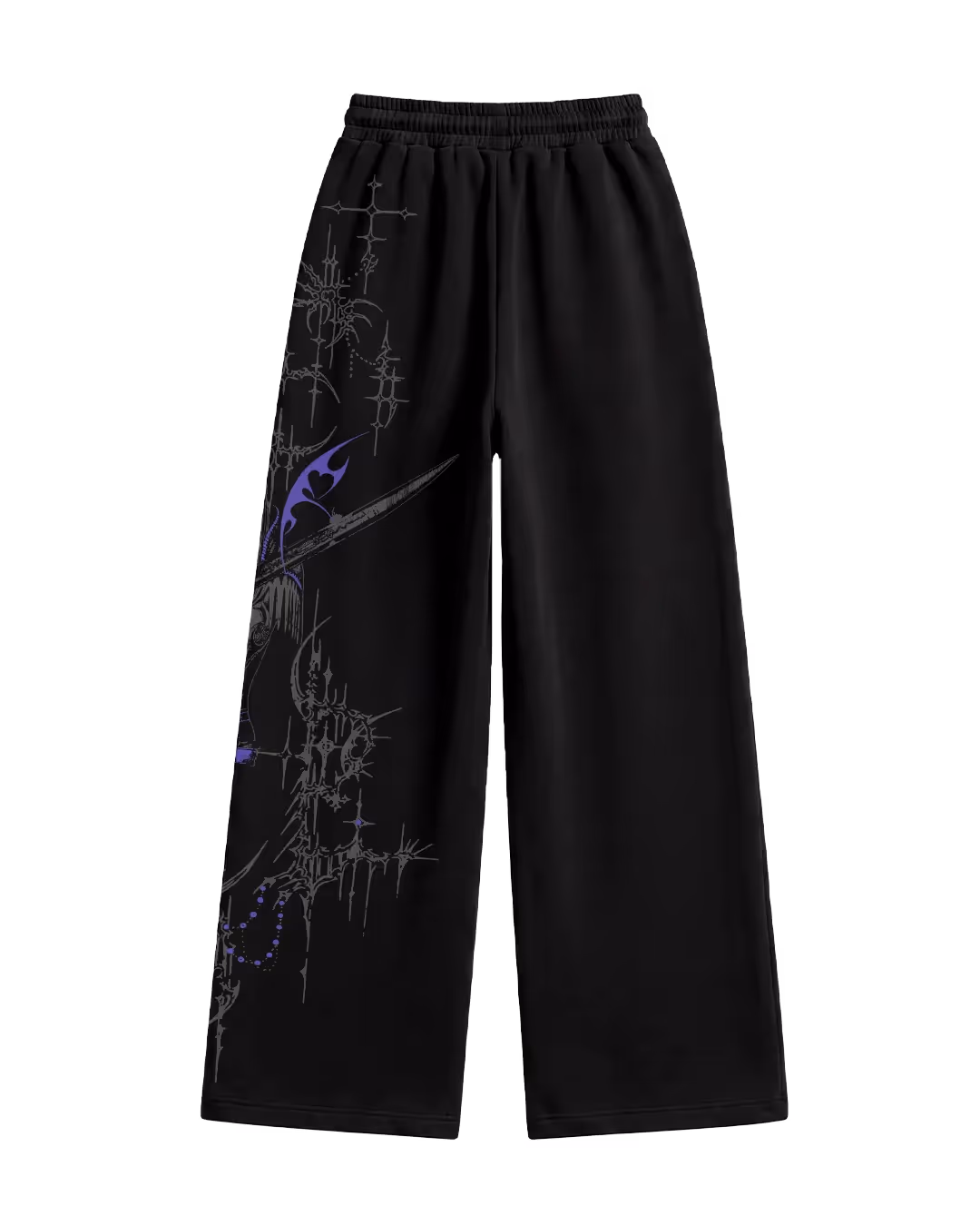 Bruise Black Baggy Pants image 7