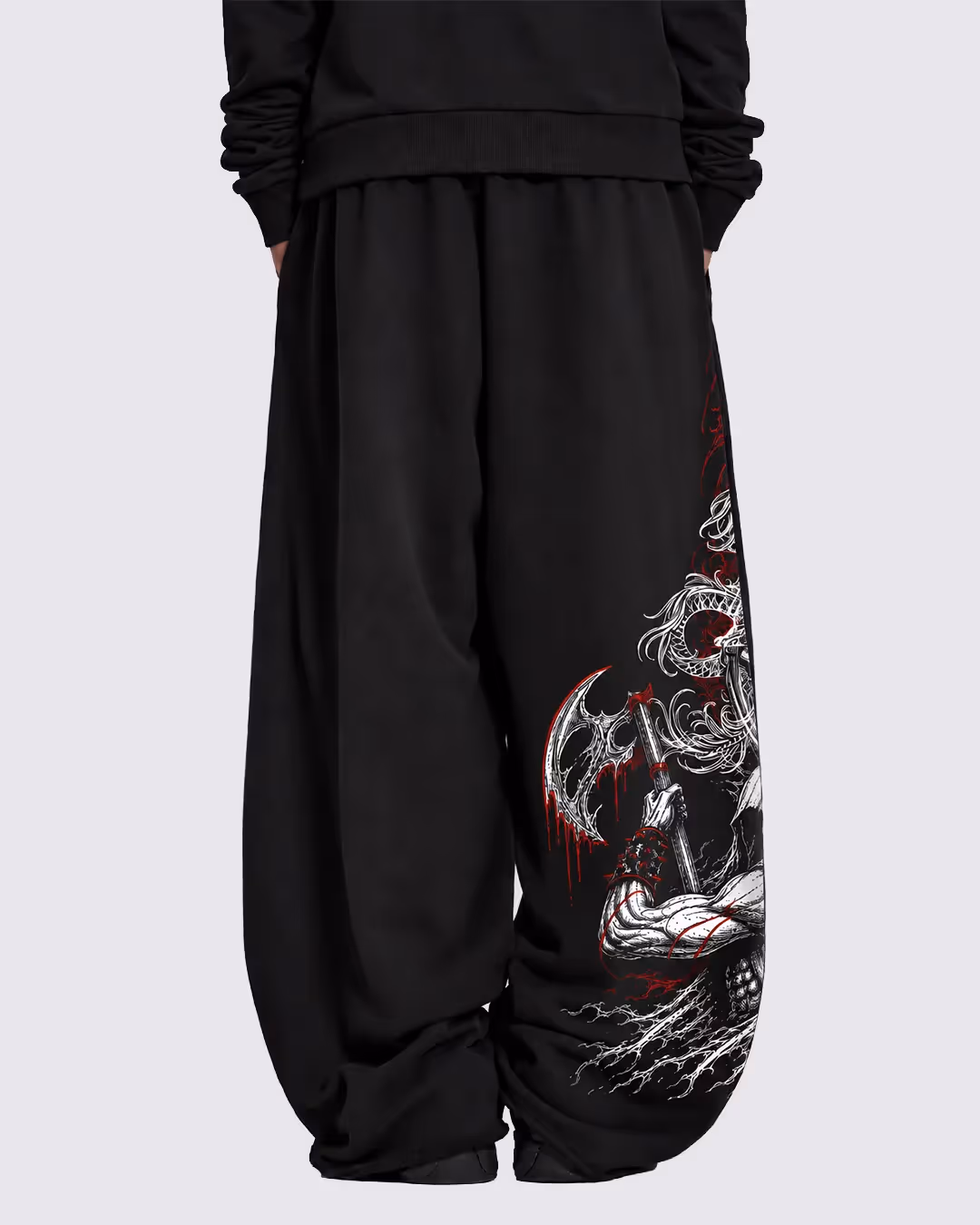 Butcher Black Baggy Pants image 5