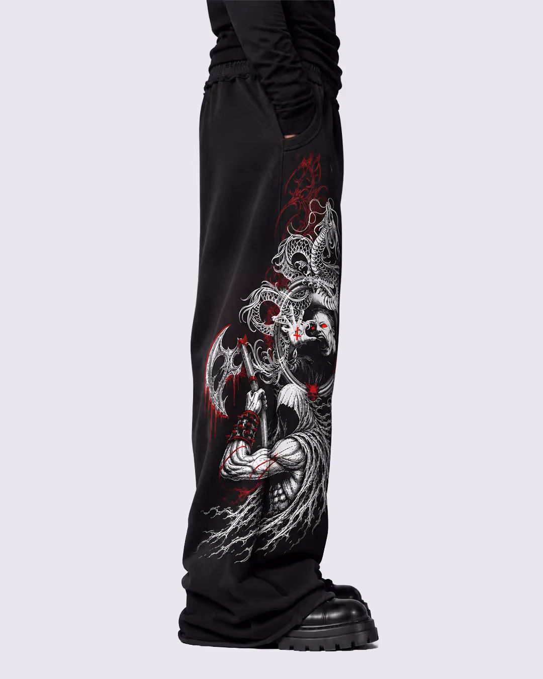 Butcher Black Baggy Pants image 8