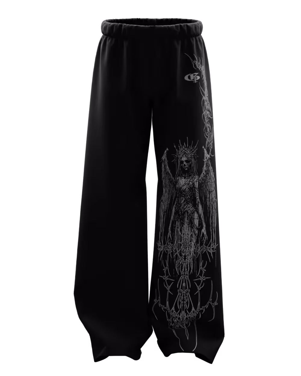 Crown Black Baggy Pants image 1