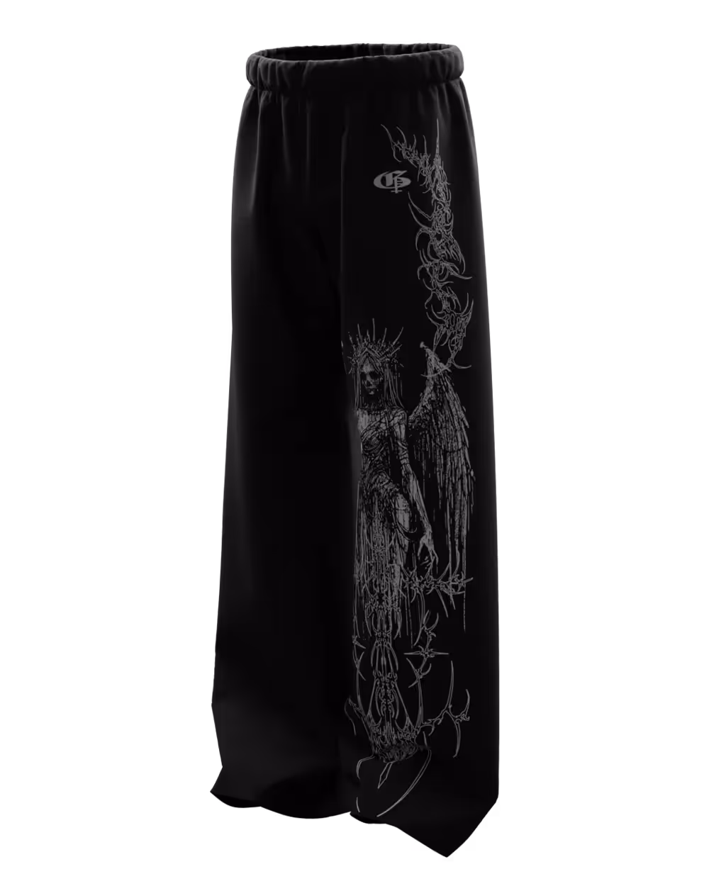 Crown Black Baggy Pants  image 2